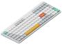NuPhy Air96 V2 RGB White Wireless Mechanical Keyboard, Cowberry SW