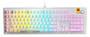 Glorious GMMK 3 HE 100 RGB White Prebuilt Mechanical Keyboard, Fox HE