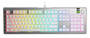 Glorious GMMK 3 PRO 100 Silver Prebuilt Mechanical Keyboard, Fox SW