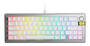 Glorious GMMK 3 PRO HE 65 Silver Prebuilt Mechanical Keyboard, Fox HE
