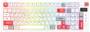 Fantech ATOM PRO97 RGB White Wireless Mechanical Keyboard, Red SW