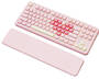 YUNZII B87 RGB Pink Wireless Mechanical Keyboard, Cocoa Cream V2 SW