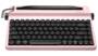 YUNZII QL75 RGB Pink Retro Typewriter Wireless Mechanical Keyboard, Onyx Tactile