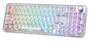YUNZII X98 Transparent RGB White Wireless Mechanical Keyboard, Snow Linear Switch