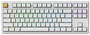 Keychron J4 RGB White Wireless Mechanical Keyboard, Super Brown Switch
