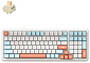 MCHOSE K99 V2 RGB Horizon Orange Wireless Mechanical Keyboard, Icy Creamsicle Switch
