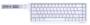 Fantech ATOM HE68 White Mechanical Keyboard, Magnetic Emerald Switch