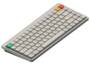 NuPhy Node75 Low-Profile RGB Lunar White Wireless Mechanical Keyboard, Brown Nano Switch