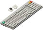 NuPhy Node100 Low-Profile RGB Lunar White Wireless Mechanical Keyboard, Brown Nano Switch