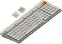 NuPhy Node100 Low-Profile RGB Lunar White Wireless Mechanical Keyboard, Blush Nano Switch