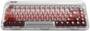 Lofree Lipstick Silver Wireless Mechanical Keyboard, Lofree x Gateron Linear Switch