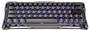 GravaStar Mercury V60 Pro RGB GunMetal Mechanical Keyboard, UFO Purple HE Switch