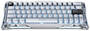 GravaStar Mercury V60 Pro RGB Chrome Silver Mechanical Keyboard, UFO White HE Switch