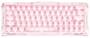 GravaStar Mercury V60 RGB Crystal Rose Mechanical Keyboard, UFO Pink HE Switch