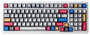AULA F99 RGB Comic Keycap Wireless Mechanical Keyboard, Gray Wood V3 Switch