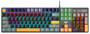 AULA S500 RGB Black/Yellow/Grey Mechanical Keyboard, Red Switch