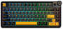 AULA AU75 RGB Black/Grey/Yellow Wireless Mechanical Keyboard, Star Vector Switch