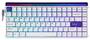 AULA HERO 84 HE RGB White/Purple Mechanical Keyboard, Black King Magnetic Switch