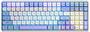 AULA S100Pro RGB White/Purple Wireless Mechanical Keyboard, Red Switch