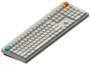 NuPhy Node 100 High-Profile RGB Lunar White Wireless Mechanical Keyboard, Blush Max Switch