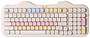 YUNZII C98 Cake Meow RGB Beige Wireless Mechanical Keyboard, Candy Linear Switch