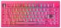 Fantech MAXFIT8 RGB Pink Wireless Mechanical Keyboard, White Linear Switch