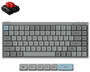 Keychron J9 RGB Grey Wireless Mechanical Keyboard, Low-Profile Milk POM Red Switch