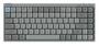 Keychron J9 RGB Grey Wireless Mechanical Keyboard, Low-Profile Milk POM Banana Switch