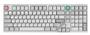 Qwertykeys Neo Studio Neo98 Spray-coated White Wireless Mechanical Keyboard, London Fog V2 Switch