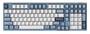 Qwertykeys Neo Studio Neo98 Anodized Slate Blue Wireless Mechanical Keyboard, London Fog V2 Switch