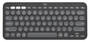 Logitech Pebble Keys 2 K380s Wireless Keyboard, Graphite Lime