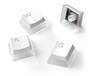 SteelSeries PrismCaps Universal Double Shot PBT Keycaps, White