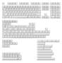 Keychron Cherry Profile Double-shot PBT Full Set Keycaps, Black on White - Bow