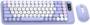 Fantech GO MOCHI85 Wireless Keyboard and Mouse Combo, Purple