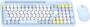 Fantech GO MOCHI101 Wireless Keyboard and Mouse Combo, Blue