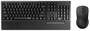 Rapoo X1960 Wireless Mouse Keyboard Combo with Palm Rest - Black