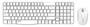 Rapoo X1800S 2.4GHz Wireless Optical Keyboard Mouse Combo White