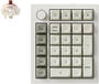 Keychron Q0 Max RGB White Custom Mechanical Number Pad, Brown SW