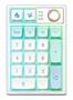 YUNZII YZ19 RGB Mint Wireless Mechanical Numpad, Gateron Brown SW