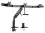 Brateck Triple Monitors Select Gas Spring Aluminum Monitor Arm, Black