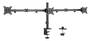 Brateck Triple Monitor Steel Articulating Monitor Mount, Black