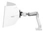 Ergotron HX Desk Single Monitor Arm with VHD Pivot for 57-inch, White