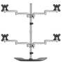 StarTech ARMQUADSS Quad Monitor Arm, Silver