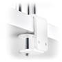 Atdec AWM-FF F-Clamp Desk Fixing, White