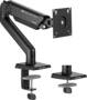Humanmotion T6-1D Single Monitor Arm, Matte Black