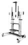StarTech Rolling TV Cart/Stand On Wheels for 60-100inch Flat Screens