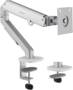 Humanmotion T6-1G Single Monitor Arm, Matte Silver