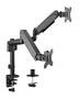 Brateck Dual Monitor Pole-Mounted Gas Spring Arm for 17 - 32