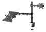 mBeat Activiva Dual Articulating Monitor Arm with Laptop Holder