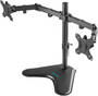 mBeat Activiva Dual Articulating Monitor Arm with Free-Standing Base